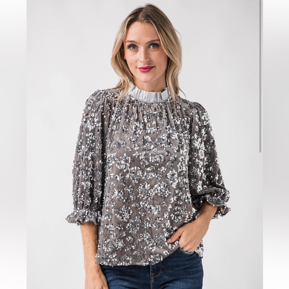 THML sequin top- New with tags -medium